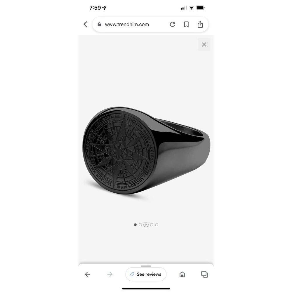 Black Ryker ring size 14 NEW